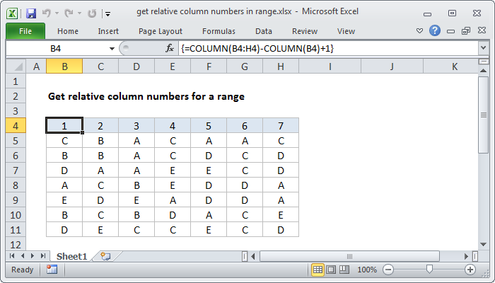 Number Of Column In Excel 3868